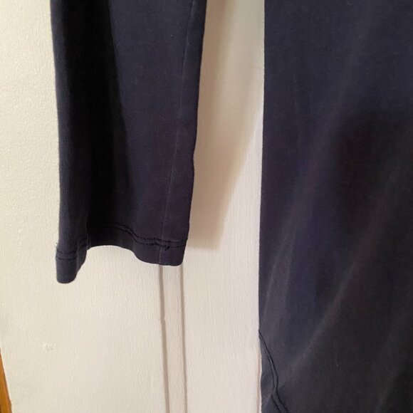 Max Mara Weekend Casual Jersey | Women's Navy & Beige Long Sleeve Shirt - Picture 3 of 12